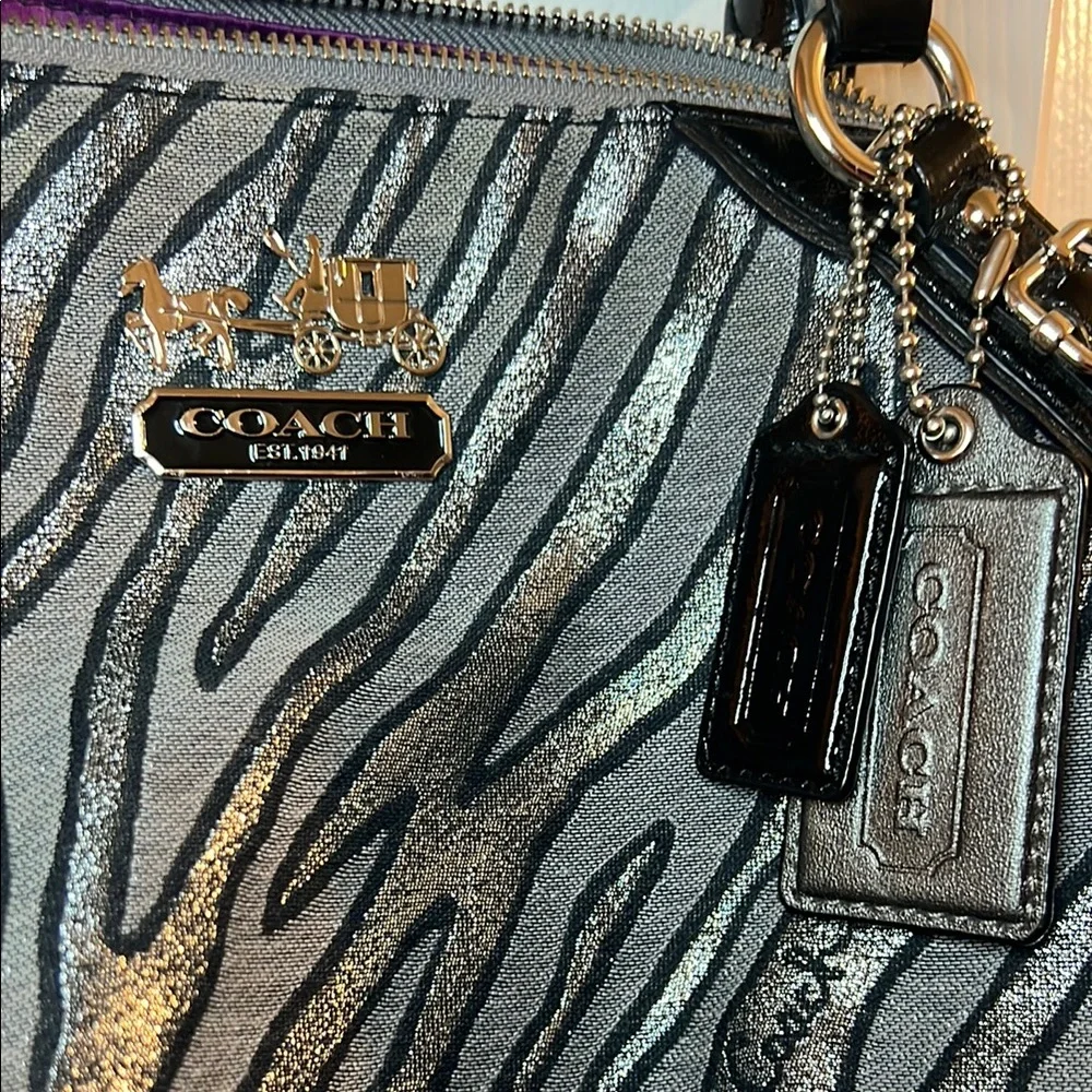 Coach Madison Sophia Satchel Large in Zebra - 15927 - Picture 3 of 16